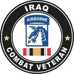 18th Airborne Division Iraq Combat Veteran Decal