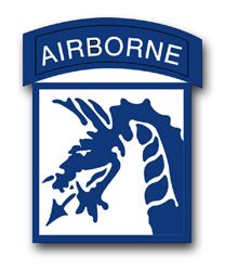 18th Army Airborne Corps 3.8" Patch Vinyl Transfer Decal
