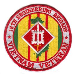 18th Engineering Brigade Vietnam Veteran 4" Patch