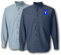 196th Infantry Brigade Denim Shirt