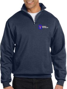 196th Infantry Brigade Korea Veteran Embroidered Quarter-Zip Pullover