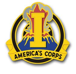 1st Army Corps Unit Crest  Vinyl Transfer Decal