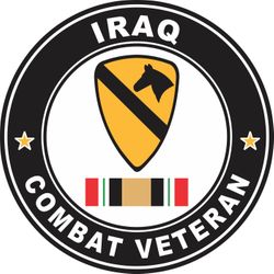 1st Cavalry Division Iraq Combat Veteran Decal