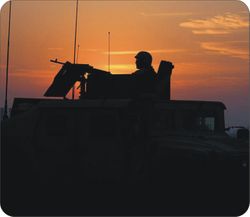 1st Cavalry on patrol Mouse Pad