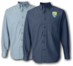 201st Mil Intelligence Brigade Denim Shirt