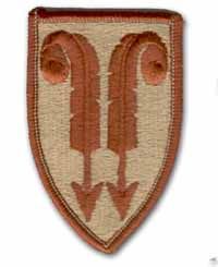 22nd Field Army Support Desert Military Patch
