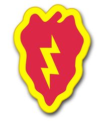 25th Infantry 8" Patch Vinyl Transfer Decal
