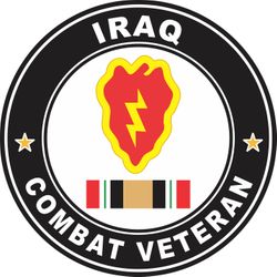 25th Infantry Division Iraq Combat Veteran Decal