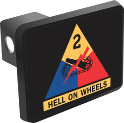 2nd Armored Division Trailer Hitch Cover