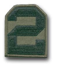 2nd Army Subdued Military Patch
