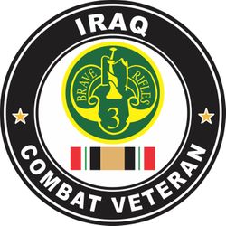 3rd Armored Cavalry Regiment Iraq Combat Veteran Decal