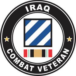 3rd Infantry Division Iraq Combat Veteran Decal