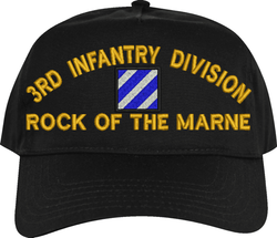 3rd Infantry Division "Rock Of The Marne" Embroidered Cap