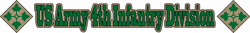 4th Infantry Strip Decal Sticker