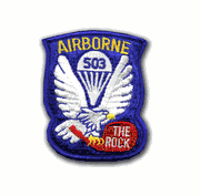 503rd A/B Infantry Regiment  Military Patch