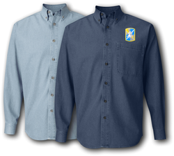 513th Mil Intelligence Brigade Denim Shirt