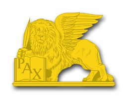 5th Theater Army Command Unit Crest  (left)  Vinyl Transfer Decal