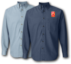 75th Field Artillery Brigade Denim Shirt