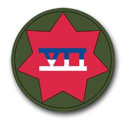 7th Army Corps Patch Vinyl Transfer Decal