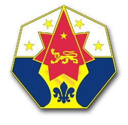 7th Army Corps Unit Crest 3.8" Vinyl Transfer Decal