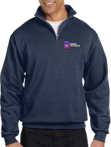 82nd Airborne Division Korea Veteran Embroidered Quarter-Zip Pullover