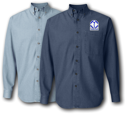 84th Training Division Unit Crest Denim Shirt
