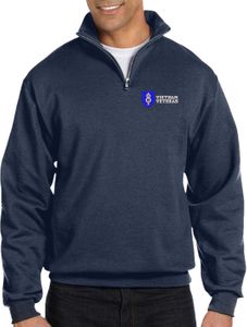 8th Infantry Division Vietnam Veteran Embroidered Quarter-Zip Pullover