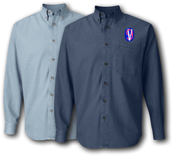95th Training Division Denim Shirt