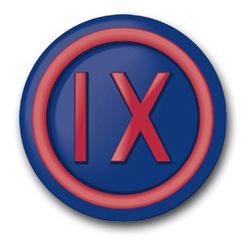 9th Army Corps 3.8" Patch  Vinyl Transfer Decal