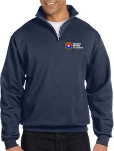 9th Infantry Division Desert Storm Veteran Embroidered Quarter-Zip Pullover