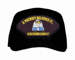 A Patriot Belives It ... A Veteran Lived It ( Korea ) Ball Cap