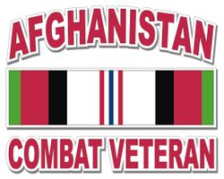 Afghanistan Combat Veteran Decal