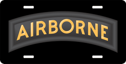 Airborne Tab License Plate