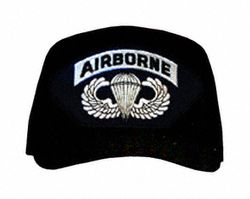 Airborne With Jump Wings Logo Ball Cap