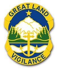 Alaska State Area Command Unit Crest 10" Vinyl Transfer Decal
