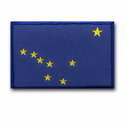 Alaska State Flag 3 1/2" x 2 1/2" Shoulder Patch