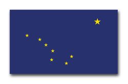 Alaska State Flag 3.8" Vinyl Transfer Decal