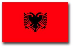 Albania Flag 11.75" Vinyl Transfer Decal