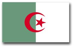 Algeria Flag 8" Vinyl Transfer Decal