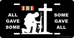 All Gave Some Fallen Soldier Memorial Iraq Veteran License Plate