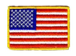 American Flag 5" x 3" Jacket Patch