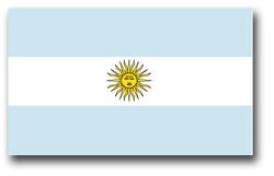 Argentina Flag 11.75" Vinyl Transfer Decal