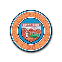 Arizona State Seal 3.8" Vinyl Transfer Decal