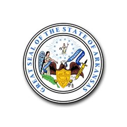 Arkansas State Seal 10" Vinyl Transfer Decal