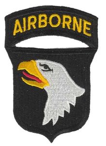 Army 101st Airborne Division (with Tab) 3 1/4" Military Patch