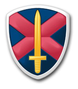 Army 10th Personnel Command 10" Patch Vinyl Transfer Decal