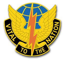 Army 1101st Signal Brigade Unit Crest Vinyl Transfer Decal