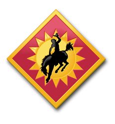 Army 115th Field Artillary Brigade Wyoming 3.8" Patch Decal