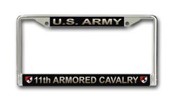 Army 11th Armored Cavalry License Plate Frame