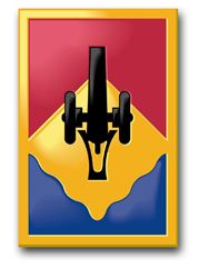 Army 135th Field Artillery Brigade 3.8" Patch Decal